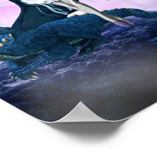 Poster Dragon Et Fée (Coin)