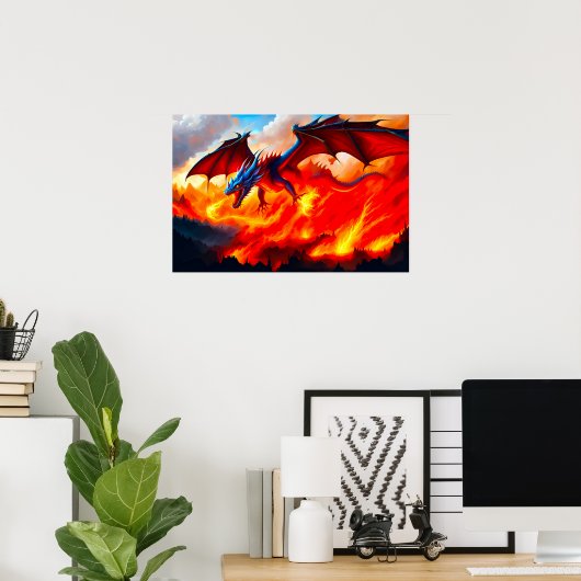 Poster Dragon fire (Bureau à domicile)