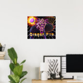 Poster Dragon Fire - Art Fantastique (Bureau à domicile)