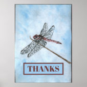 Poster Dragon Fly, MERCI, ajouter du texte (Devant)