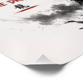 Poster Dragon Fort, Calme & Féroce (Coin)