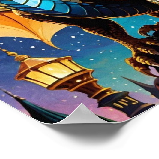 Poster Dragon génial (Coin)