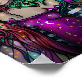 Poster Dragon Girl Imaginaire Art par Molly Harrison (Coin)