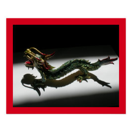 Poster - Dragon in de kijker Perfect Poster