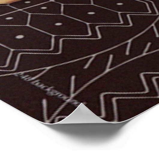 Poster Dragon japonais de tatouage d'art - Imprimer (Coin)