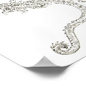 Poster dragon japonais, dragon, imaginaire, dessin (Coin)