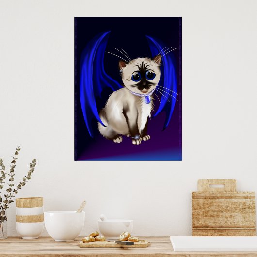 Poster Dragon Kitty (Cuisine)