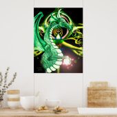 Poster ~Dragon Lore~ Dragon Vert Magique (Cuisine)
