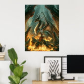 Poster DRAGON MAGE par Kerem Beyit (Bureau à domicile)