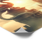 Poster Dragon majestueux (Coin)