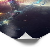 Poster Dragon mystique, illuminé de lune (Coin)