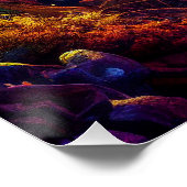 Poster Dragon mystique Imaginaire forestier enchâssé (Coin)