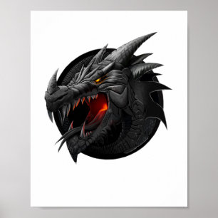 Poster Dragon noir