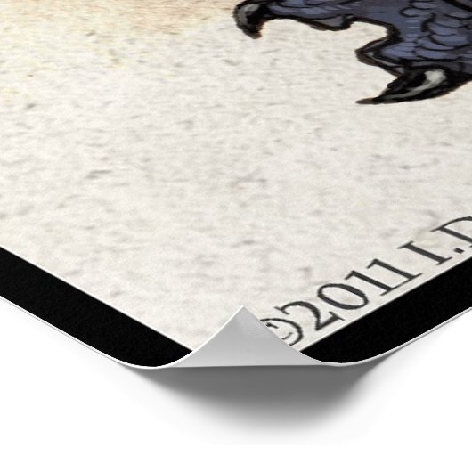 Poster Dragon oriental (Coin)