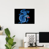 Poster Dragon oriental (Bureau à domicile)