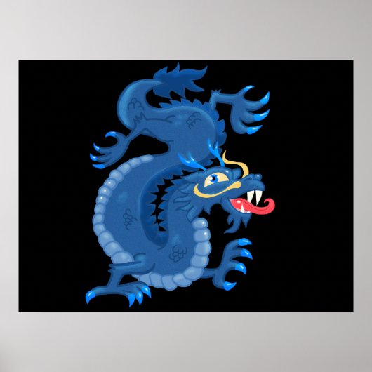 Poster Dragon oriental (Devant)