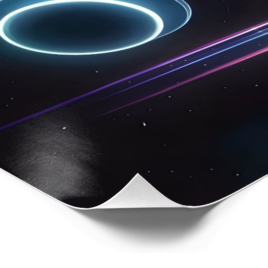 Poster Dragon papillon spatial (Coin)