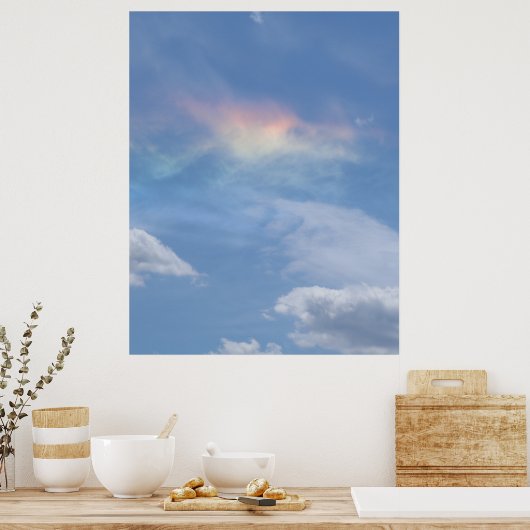 Poster Dragon Rainbow Cloud (Cuisine)