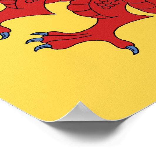 Poster Dragon Rampant Gules (Coin)