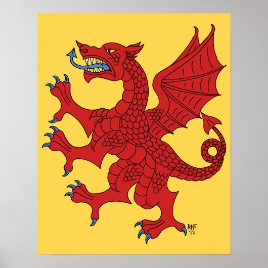 Poster Dragon Rampant Gules (Devant)