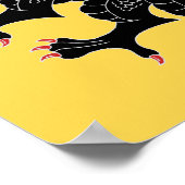 Poster Dragon Rampant Sable (Coin)