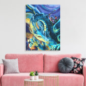Poster Dragon Rider Canvas Afdruk (Insitu (Woonkamer))