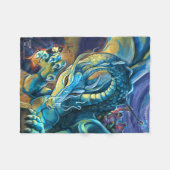 Poster Dragon Rider Fleece Deken (Voorkant (Horizontaal))
