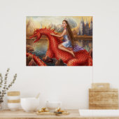 Poster "Dragon rouge" (Cuisine)