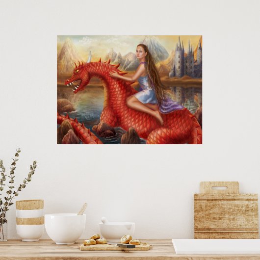 Poster "Dragon rouge" (Cuisine)