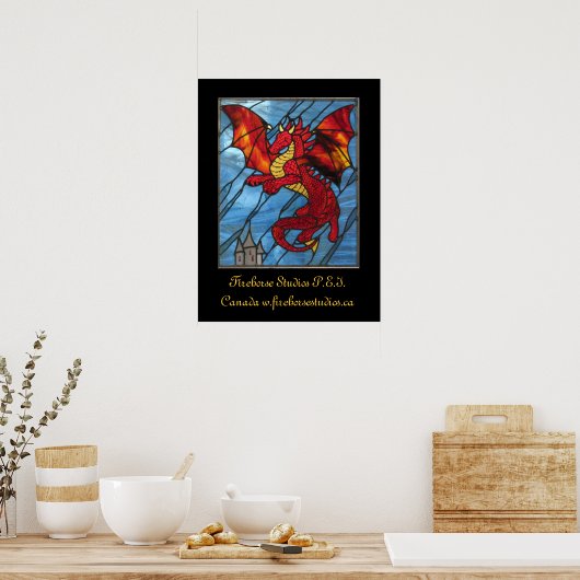 Poster Dragon rouge (Cuisine)