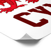 Poster Dragon rouge de Galles (Y Ddraig Goch) (Coin)