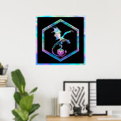 Poster Dragon RPG | Holo Imaginaire Tabletop PnP Jeu Dice (Bureau à domicile)