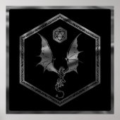 Poster Dragon RPG | Imaginaire Tabletop Retro PnP Jeu Dic (Devant)