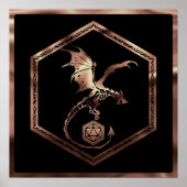 Poster Dragon RPG | Jeu de plateau Imaginaire en cuivre (Devant)