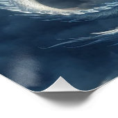 Poster Dragon superbe entouré de nuages (Coin)
