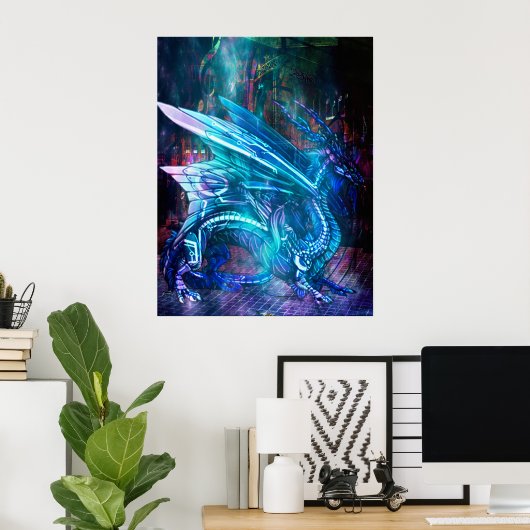 Poster Dragon technique (Bureau à domicile)