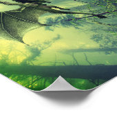 Poster Dragon Terre Verte, Art Imaginaire Nature (Coin)