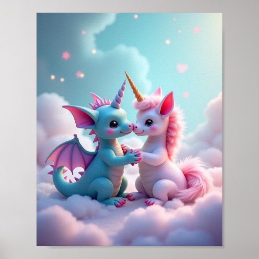 Poster Dragon Unicorn/Unicorn (Devant)