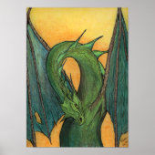 Poster Dragon vert (Devant)