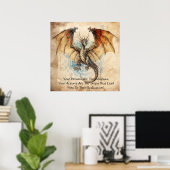 Poster Dragon - Vos Rêves Sont La Boussole (Bureau à domicile)