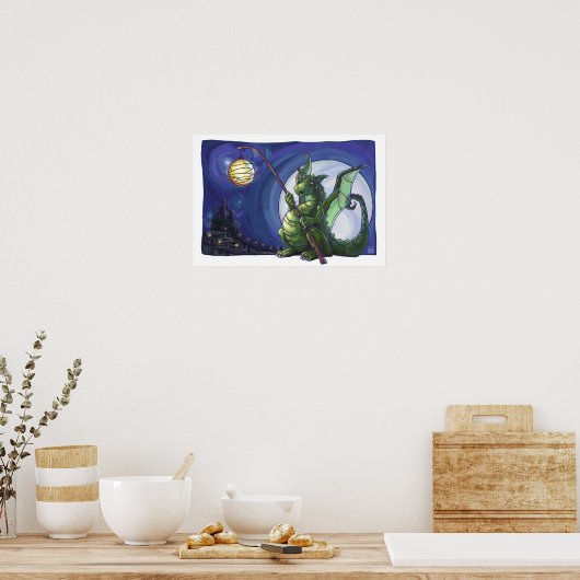 Poster Dragon Watch Art (Cuisine)