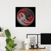 Poster Dragon Yin-Yang (Bureau à domicile)