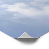 Poster Dragonflies Blue Sky Fluffy Nuages Nature Imprimer (Coin)