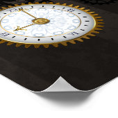 Poster Dragonflies de Steampunk sur arrière - plan rayé b (Coin)