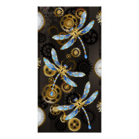 Dragonflies de Steampunk sur arrière - plan rayé b
