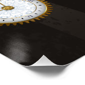 Poster Dragonflies de Steampunk sur arrière - plan rayé b (Coin)