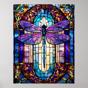 Poster Dragonfly en verre