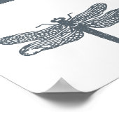 Poster Dragonfly Greys Print (Coin)