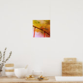Poster Dragonfly on Wire Fence Art déprimé (Cuisine)