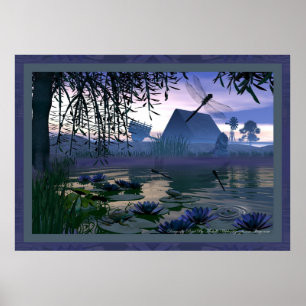 Poster Dragonfly Pond Par Michelle Wilder